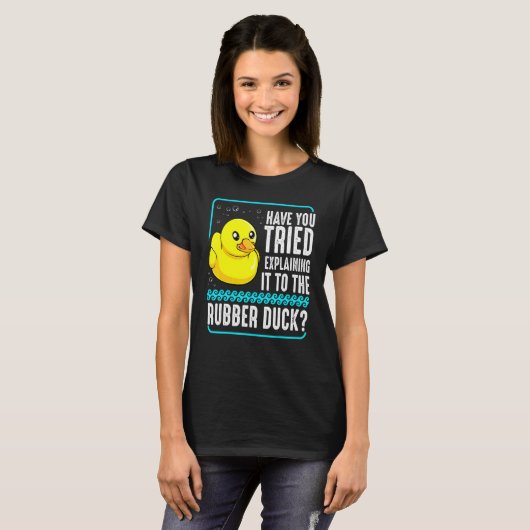 Foutopsporing van de webcodeerprogramma voor Rubbe T-shirt (Voorkant volledig)