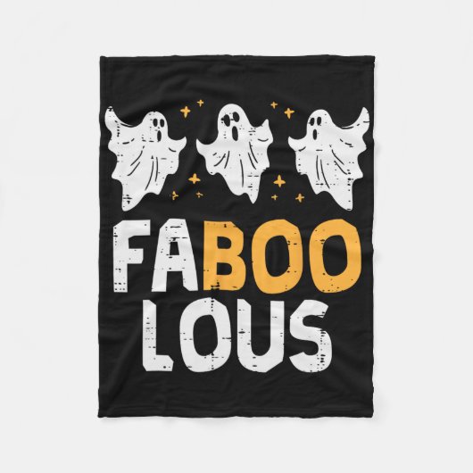 Foutous Ghosts Funny Scary Spooky Halloween Wome Fleece Deken (Voorkant)