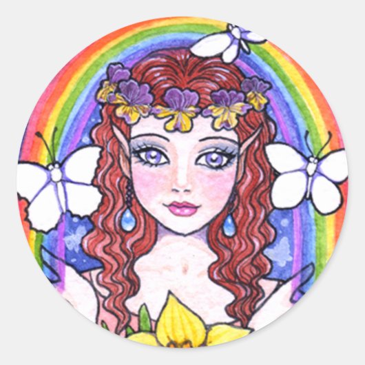 Fower Fairy Rainbow Stickers van Ann Howard (Voorkant)