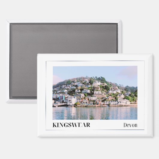 Fowey, Cornwall, Engeland, Groot-Brittannië, vakan Magneet (Voorkant / Achterkant)