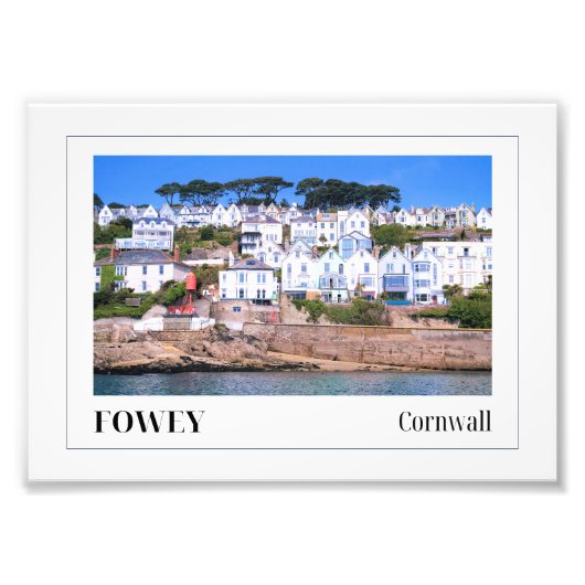 Fowey, Cornwall Foto Afdruk (Voorkant)