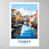 Fowey Cornwall Travel Print (Voorkant)