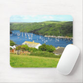Fowey en boten, Cornwall Muismat (Met muis)