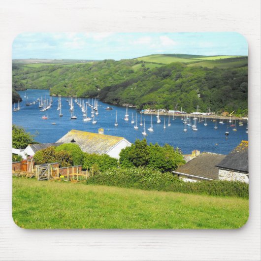 Fowey en boten, Cornwall Muismat (Voorkant)