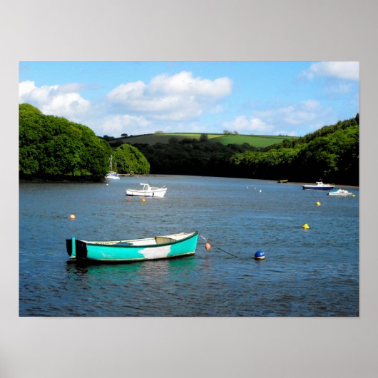 Fowey in Cornwall Poster (Voorkant)