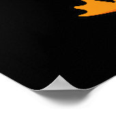 Fowl Ball Funny Sports Pun Dark BG Poster (Hoek)