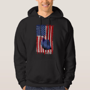 Fowl Bird American Flag Patriotic Pet 4 juli Hoodie