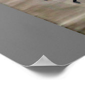 Fowl in Snow, Watanabe Seitei Poster (Hoek)