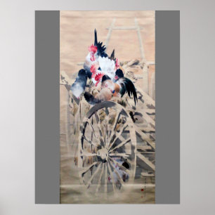 Fowl in Snow, Watanabe Seitei Poster