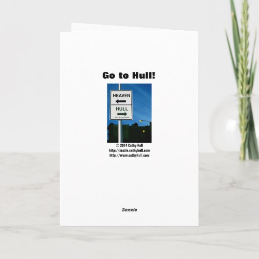 Fowl Language Feestdagen Kaart (Achterkant)