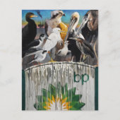 Fowl Language Oil Disaster Art Briefkaart (Voorkant)
