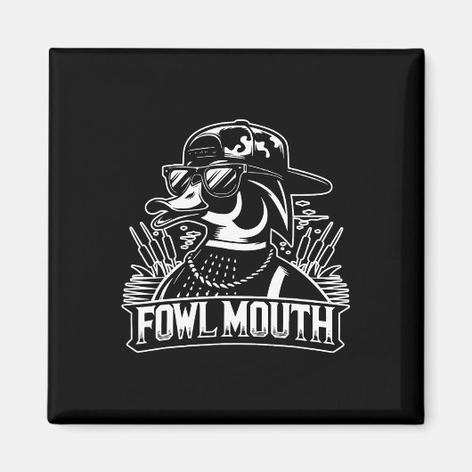 Fowl Mouth Duck Hunter Magneet (Voorkant)