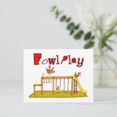 Fowl Play Briefkaart (Staand voorkant)