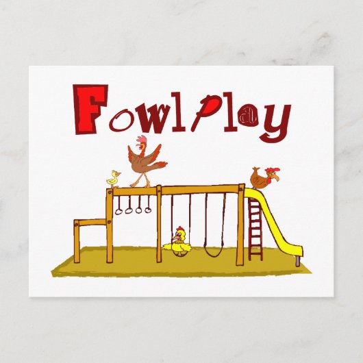 Fowl Play Briefkaart (Voorkant)