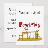 Fowl Play Kaart (Voorkant / Achterkant)