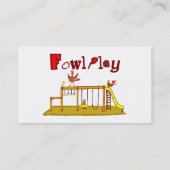 Fowl Play Visitekaartje (Achterkant)
