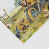 Fowl Talk van Herbert William Weekes Tissuepapier (Detail)