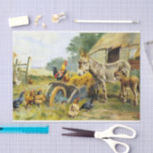 Fowl Talk van Herbert William Weekes Tissuepapier (Craft)