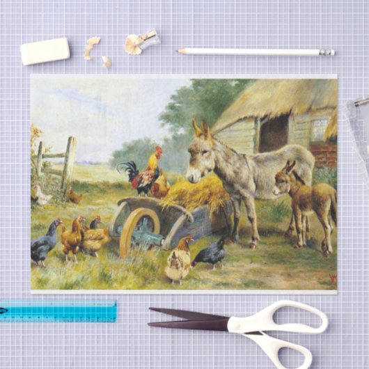 Fowl Talk van Herbert William Weekes Tissuepapier (Craft)