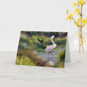 "Fowl Territory" Blank Note Kaart (Gele Bloem)