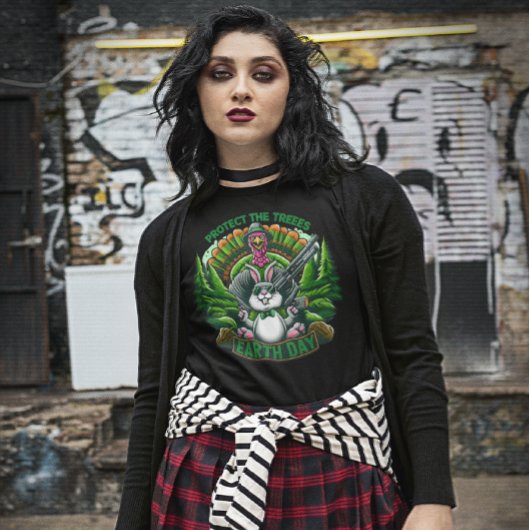 Fowl vs. Fur: gevederde krachtmeting T-shirt