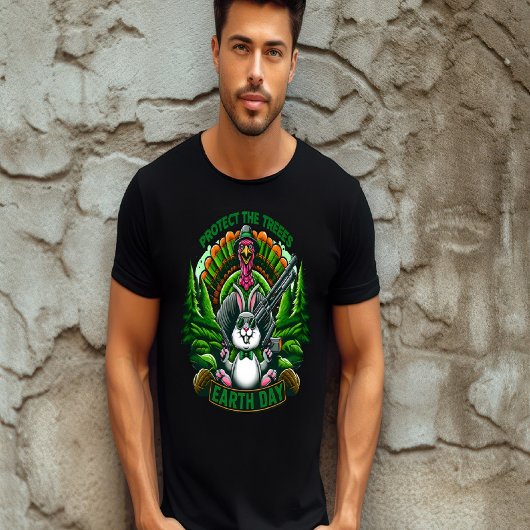 Fowl vs. Fur: gevederde krachtmeting T-shirt