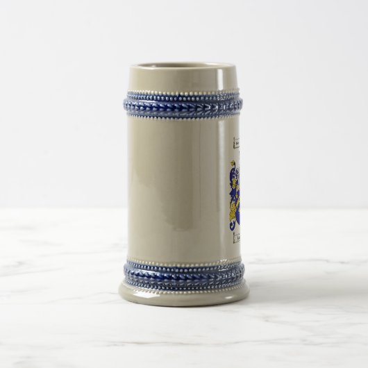 Fowler Coat of Arms Stein / Fowler Family Crest Bierpul (Center)