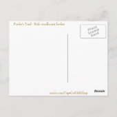 Fowlers Toad Postcard Briefkaart (Achterkant)