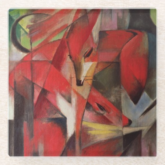 Fox, 1913 glazen onderzetter (Voorkant)