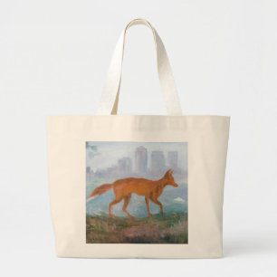 Fox 2006 uit de 21e eeuw grote tote bag