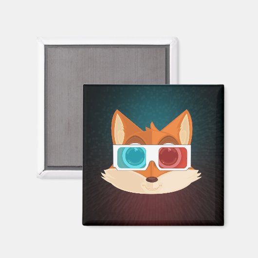 Fox - 3D Magneet (Voorkant / Achterkant)