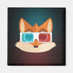 Fox - 3D Magneet