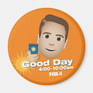 FOX 4 Goede dag Emoji Brandon koelkast Magnet
