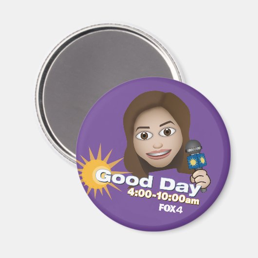 FOX 4 Goede dag Emoji Hanna koelkast Magnet (Voorkant / Achterkant)