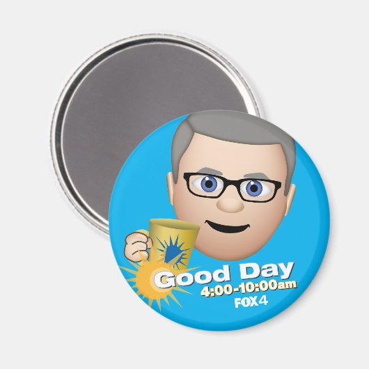 FOX 4 Good Day Emoji Tim Refkoelkast Magnet (Voorkant / Achterkant)