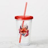 Fox Acrylic Tumbler Acryl Drinkbeker (Achterkant)