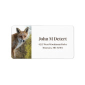 Fox-adres Etiket (Voorkant)
