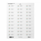 Fox-Adresetiketten, Stickers voor dierenadres (Full Sheet)