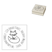 Fox Adresstempel Rubberstempel (Gestempeld)