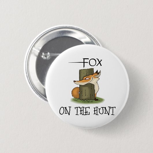 Fox Afbeelding Ronde Button 5,7 Cm (Voorkant /achterkant)