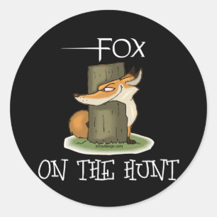 Fox Afbeelding Ronde Sticker