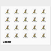 Fox Afbeelding Ronde Sticker (Vel)