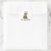 Fox Afbeelding Ronde Sticker (Tas)