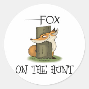 Fox Afbeelding Ronde Sticker