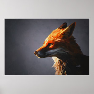 Fox afdrukken poster