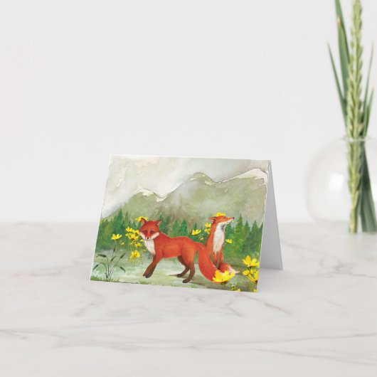Fox All Occasion Notecard Kaart (Voorkant)