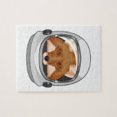 Fox als astronaut met Helmet Legpuzzel (Horizontaal)
