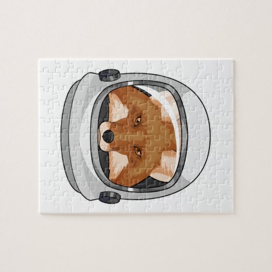 Fox als astronaut met Helmet Legpuzzel (Horizontaal)