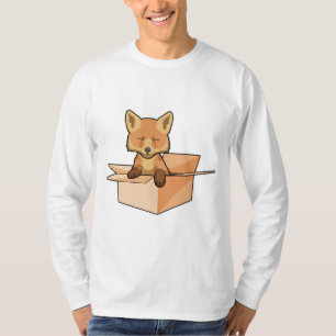 Fox als Baby in doos T-shirt