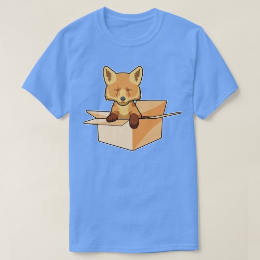 Fox als Baby in doos T-shirt (Design voorkant)